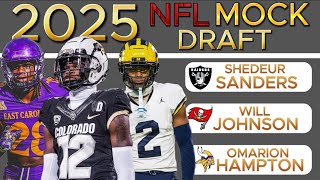 2025 NFL MOCK DRAFT  4 FIRST ROUND QBS [upl. by Eltsirc]