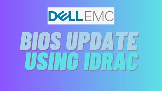 How to Dell R750 bios update using IDRAC [upl. by Salokcin]