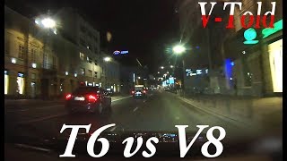 Volvo S80 V8 meets a CRAZY S80 T6 talented cyclists OLD drivers [upl. by Alleusnoc]