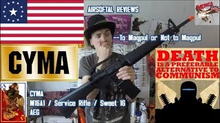 CYMA M16A1 AEG  AirsoftAL Reviews [upl. by Spracklen]