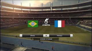 PES 2011  BRA x FRA  SILENT GAMEPLAY [upl. by Honey]