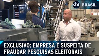 Exclusivo empresa suspeita de fraudar pesquisas eleitorais é investigada  SBT Brasil 031024 [upl. by Ayojal390]