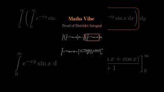 Proof of Dirichlet Integral ll shots vibes trend vibe maths viral shorts short viralvideo [upl. by Ruy]