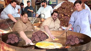 2 BIG MEN MAKING GIANT AFGHANI CHAPLI KABAB  Adam Khan amp Omaid Khan Chapli Kabab Recipe [upl. by Sallyanne]