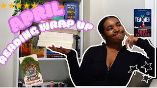 APRIL READING WRAP UP 🥹📚🥰✨ romances thrillers 5 star reads [upl. by Indira]