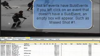 Editing SubEvents  STEVA Hockey PRO [upl. by Sitsuj389]