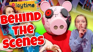 Poppy Playtime In Real Life with Roblox PIGGY Behind the Scenes [upl. by Xylina]