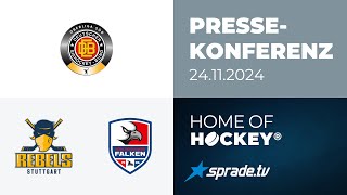 24112024  Pressekonferenz  Stuttgart Rebels vs Heilbronner Falken [upl. by Nogem]