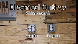 Electrical Outlet  How to Wire a Outlet and Quadplex [upl. by Solahcin841]