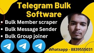 🔥 Telegram Member Joiner Software  Telegram Bulk message software  Telegram group scraper software [upl. by Adams]