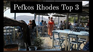 Pefkos for lunch Lardos for dinner and back to Pefkos for cocktails Rhodes at its best [upl. by Odelet341]