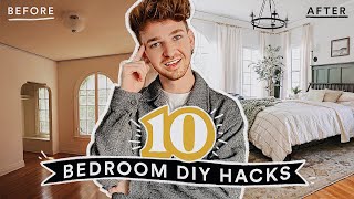 10 DIY BEDROOM HACKS  Updates to TRANSFORM Your Space [upl. by Tri]