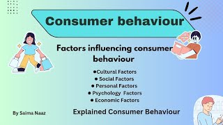 Factors Influencing Consumer Behaviour  Consumer behaviour explained [upl. by Lejna]