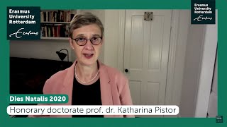 Dies Natalis 2020  Honorary doctorate prof dr Katharina Pistor [upl. by Olney119]