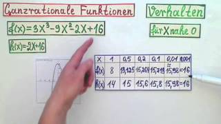 Ganzrationale Funktionen Verhalten in Unendlich und nahe Null Einführung Teil 4 [upl. by Atsev]