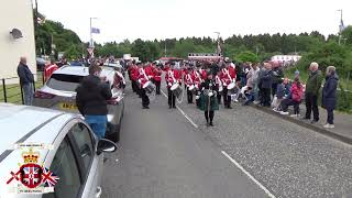 Lisburn Young Defenders FB  Kilcluney Volunteers FB 75th Ann Parade 2024 [upl. by Nylaret]