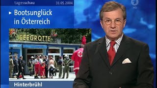 Tagesschau Berichte zum Bootsunglück in der Seegrotte Hinterbrühl 2004 [upl. by Placida]