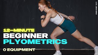 12 Min BeginnerFriendly Plyometrics For Runners amp Athletes   Warm Up amp Strength [upl. by Fae]