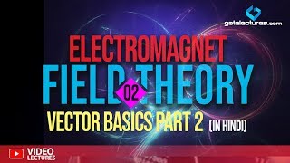 Electromagnetic Field Theory 02 Vector basics part 2 in Hindi [upl. by Narahs]