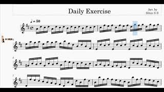 Daily Exercise in D MajorViolin l Metronome 405060Allegro Moderato Honeyman Tutor l V4 Violin [upl. by Kalvin619]