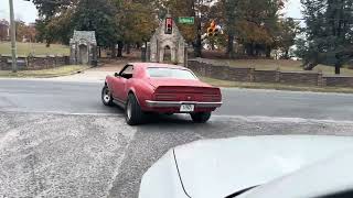 1968 Pontiac Firebird 4 speed Street Freak squealing tires during cruise v8 manualtransmission [upl. by Naraj]