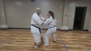 Pinan Nidan opening sequence bunkai [upl. by Shalna]