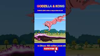 GODZILLA amp KONG vs Dinosa 100 million years old  mutant monster reviewgodzilla cartoon animation [upl. by Begga]