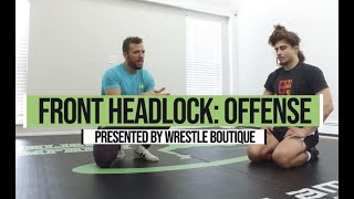 DYNAMIC FRONT HEADLOCK ATTACKS  Front Headlock Freestyle Offense [upl. by Yarod]