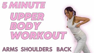 Upper Body Workout for Women  5 Minute Home Workout [upl. by Tutt]