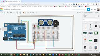 9 Uygulama TinkerCad ile Park Sensörü Uygulaması [upl. by Byler934]