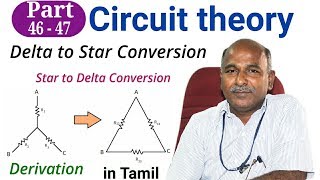 Delta to Star and Star to Delta Conversion in tamil [upl. by Sofia]