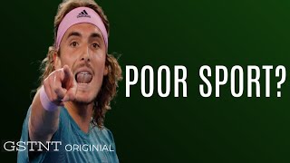 Is Stefanos Tsitsipas Unsportsmanlike Angry Moments Shoe gate [upl. by Jarret]