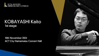 KOBAYASHI Kaito  1st Stage the 12th Hamamatsu International Piano Competition [upl. by Anaele]