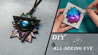 HANDMADE Tutorial：How to Making AllSeeing pendant [upl. by Piggy]