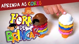 3 Palavrinhas  Hora de Brincar  Aprender as Cores [upl. by Aititel136]