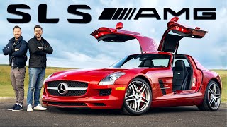 MercedesBenz SLS AMG Review  Gull Winged Fury [upl. by Einiar]