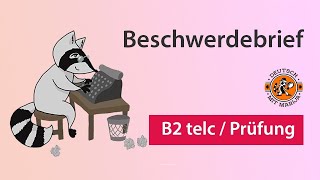 Beschwerdebrief schreiben  Schriftliche Prüfung B2 telc [upl. by Ching]