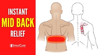 How to Relieve Middle Back Pain in SECONDS [upl. by Annayrb]