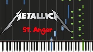 Metallica  St Anger ♫ Instrumental  Synthesia [upl. by Dlorej555]