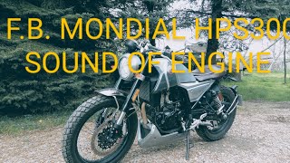 FB MONDIAL HPS 300  sound of engine  exhaust [upl. by Siugram565]