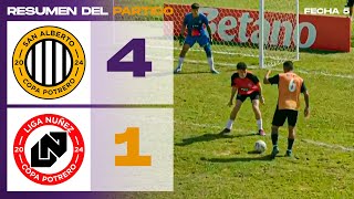 SAN ALBERTO vs LIGA NUÑES FC 41  RESUMEN COPA POTRERO FASE DE GRUPO FECHA 5 [upl. by Anhoj]