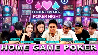 Home Game Poker S12  Content Creators Poker Night [upl. by Atiuqehc]