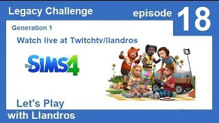 The Sims 4 Legacy Challenge  Live  Episode 18 [upl. by Kenwood]