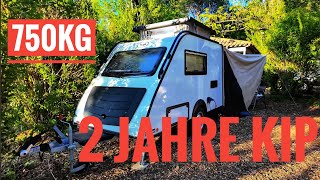 2 Jahre Erfahrung Kip Shelter Plus mit Opel Corsa  750kg Wohnwagen [upl. by Attelrac]