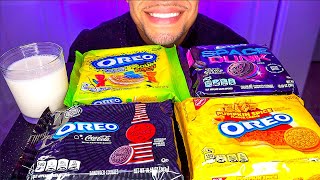 OREO COCACOLA PUMPKIN SPICE SOUR PATCH SPACE DUNK CHALLENGE EATING MOUTH SOUNDS ASMR CANDY [upl. by Necila]