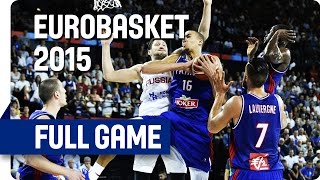 Russia v France  Group A  Full Game  EuroBasket 2015 [upl. by Burack696]