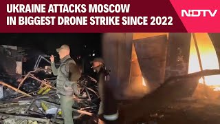 Russia Ukraine War  Ukraine Attacks Moscow In Biggest Drone Strike Since War Began In 2022 [upl. by Engapmahc696]