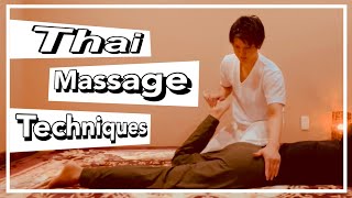 Thai massage techniques Thai yoga massagemassage [upl. by Adam]