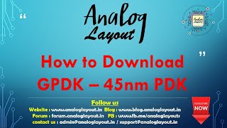 How to Download GPDK – 45nm PDK Part  1 [upl. by Aleyam]