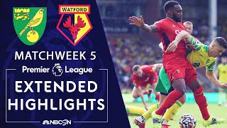 Norwich City v Watford  PREMIER LEAGUE HIGHLIGHTS  9182021  NBC Sports [upl. by Ahsina686]